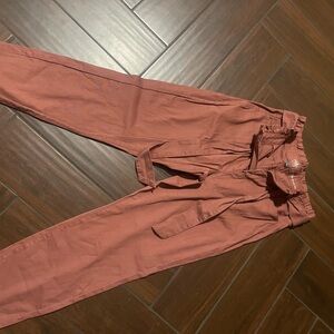 Soho Terracotta Paperbag Waist Pants